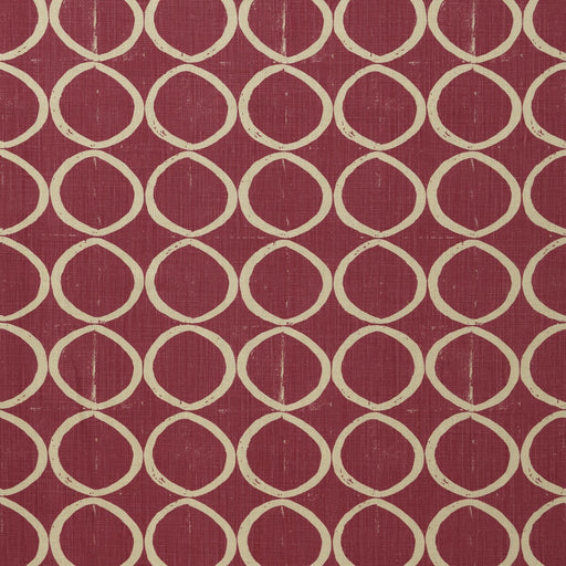 LEE JOFA - CIRCLES- BERRY - Fabric by the Yard BERRY