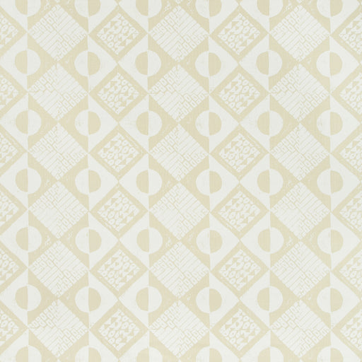 LEE JOFA - CIRCLES AND SQUARES- OFF WHITE - Fabric by the Yard OFF WHITE