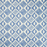 LEE JOFA - CIRCLES AND SQUARES- AZURE - Fabric by the Yard