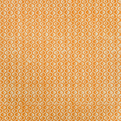 LEE JOFA - SMALL MEDALLION- TANGERINE - Fabric by the Yard TANGERINE