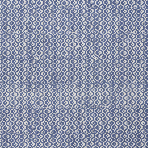 LEE JOFA - SMALL MEDALLION- AZURE - Fabric by the Yard AZURE