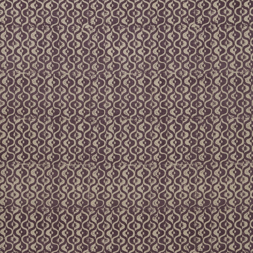 LEE JOFA - SMALL MEDALLION- AUBERGINE - Fabric by the Yard AUBERGINE