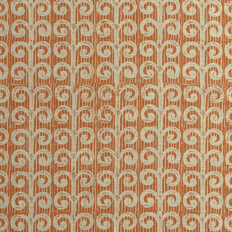 LEE JOFA - FERN- TANGERINE - Fabric by the Yard TANGERINE