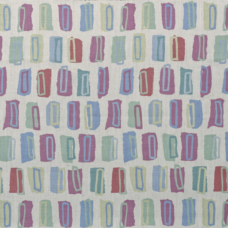 LEE JOFA - HUDSON- BLUE/ROSE - Fabric by the Yard BLUE/ROSE