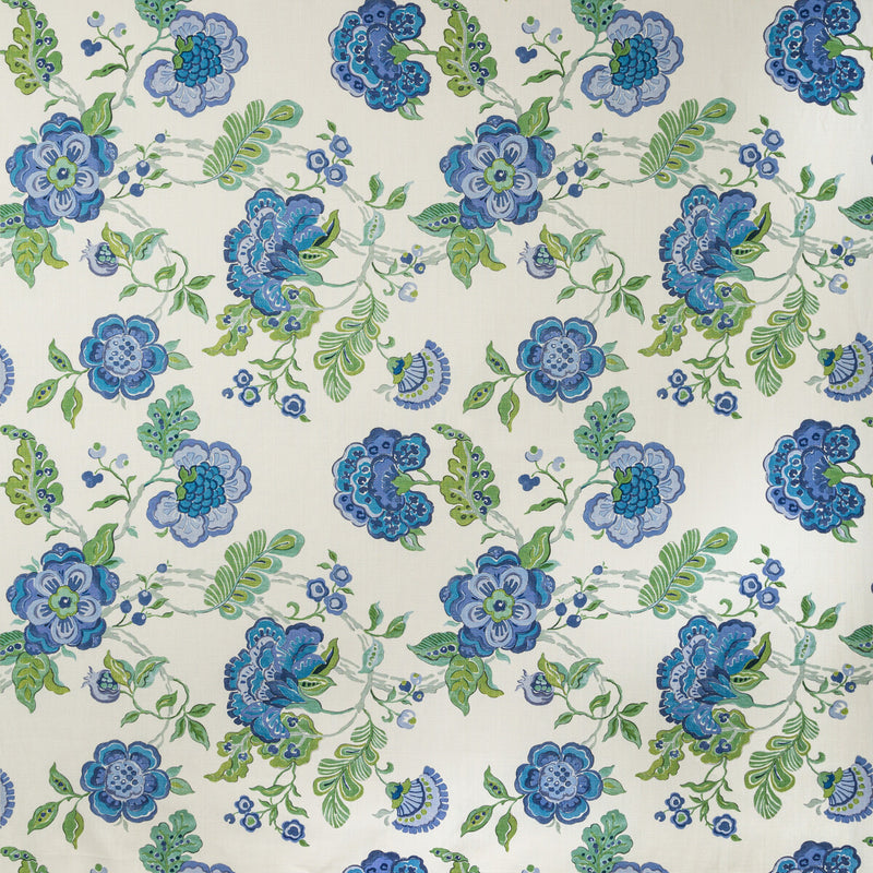 LEE JOFA - SOMERSET- BLUE/GREEN - Fabric by the Yard BLUE/GREEN