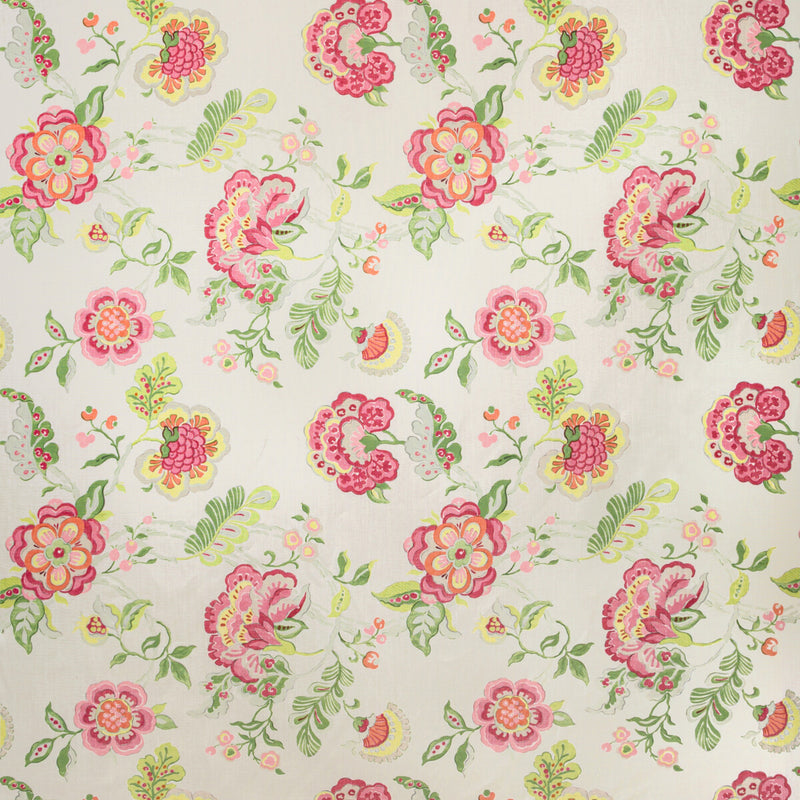 LEE JOFA - SOMERSET- PINK/LIME - Fabric by the Yard PINK/LIME