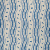LEE JOFA - IKAT STRIPE- AZURE - Fabric by the Yard