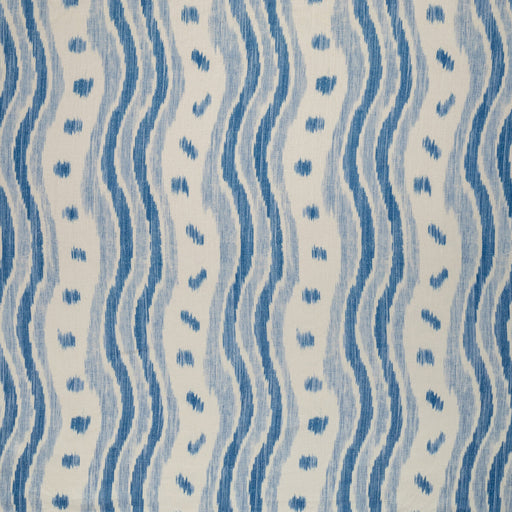 LEE JOFA - IKAT STRIPE- AZURE - Fabric by the Yard AZURE
