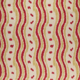 LEE JOFA - IKAT STRIPE- RED/GREEN - Fabric by the Yard