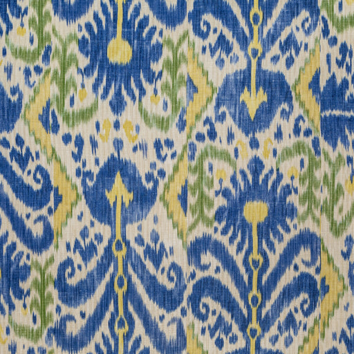 LEE JOFA - KAMARA- BLUE/YELLOW - Fabric by the Yard BLUE/YELLOW