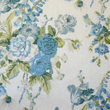 LEE JOFA - GRENVILLE GLAZED CHINTZ- BLUE/GREEN - Fabric by the Yard