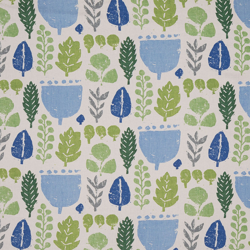 LEE JOFA - CROSBY- BLUE/GREEN - Fabric by the Yard BLUE/GREEN