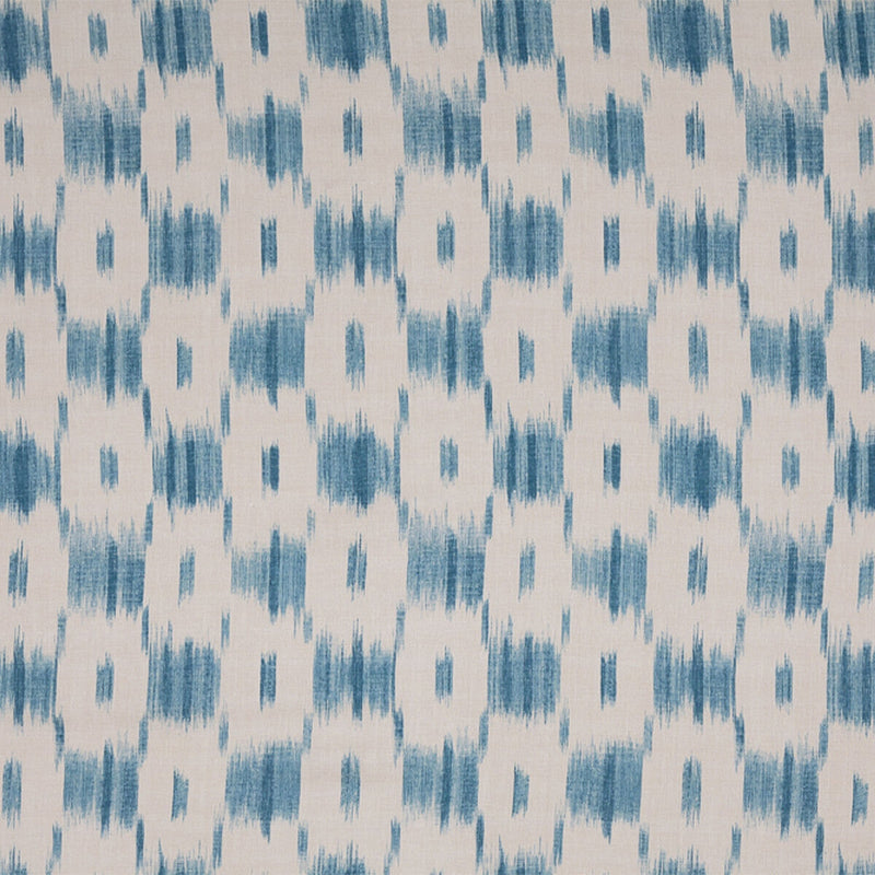 LEE JOFA - IKAT CHECK- AQUA - Fabric by the Yard AQUA