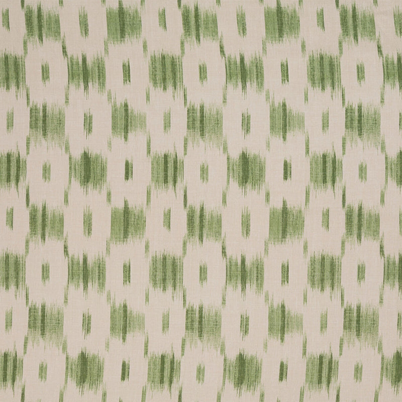 LEE JOFA - IKAT CHECK- GREEN - Fabric by the Yard GREEN