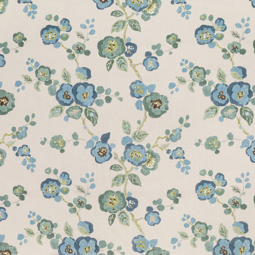 LEE JOFA - HANA- BLUE GREEN - Fabric by the Yard BLUE GREEN