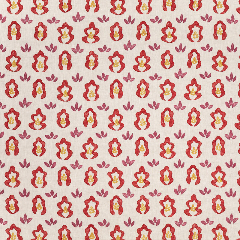 LEE JOFA - SPRINGFIELD- RED - Fabric by the Yard RED