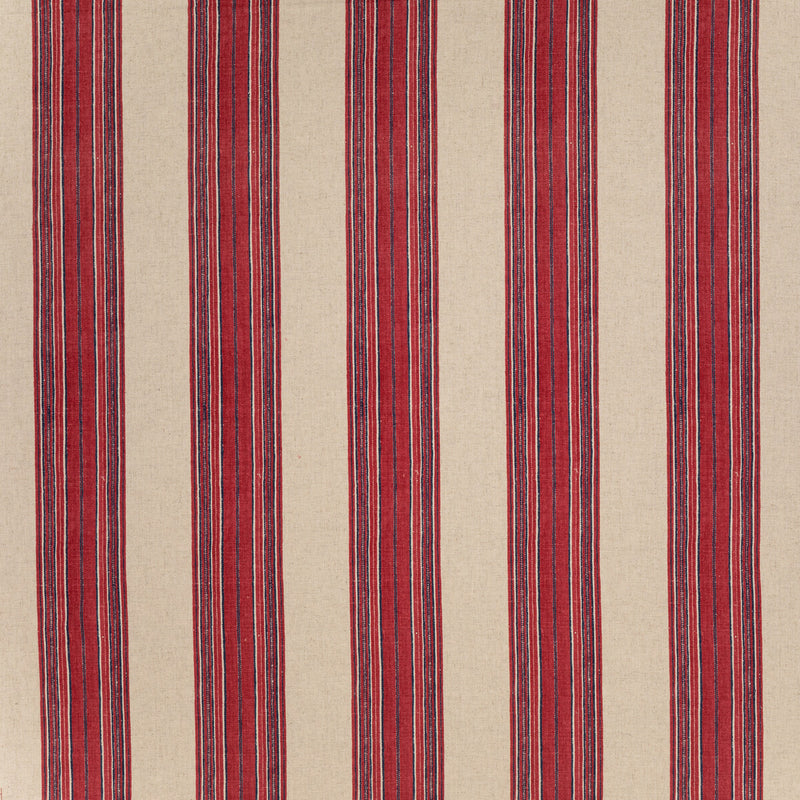 LEE JOFA - MIFFLIN STRIPE- RED - Fabric by the Yard RED