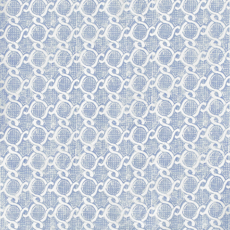 LEE JOFA - CHAIN- BLUE - Fabric by the Yard BLUE