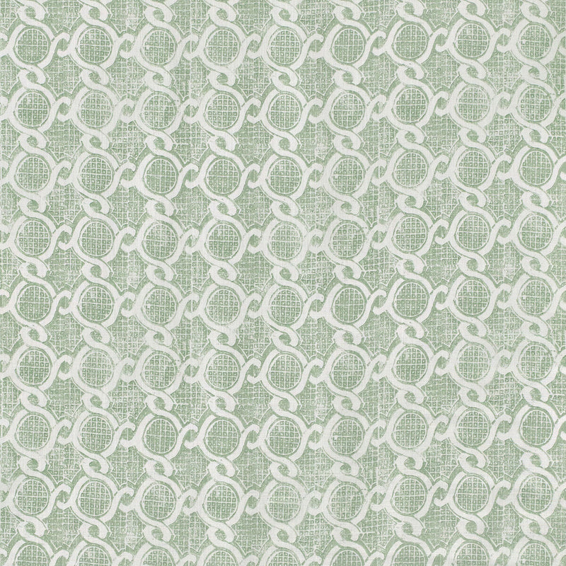 LEE JOFA - CHAIN- GREEN - Fabric by the Yard GREEN