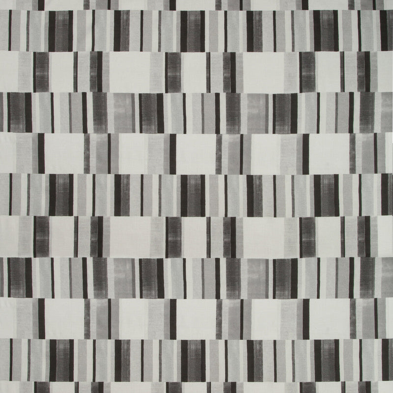 KRAVET BASICS - BLOCKSTACK- GRAPHITE - Fabric by the Yard GRAPHITE