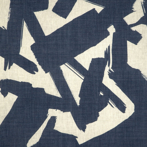 KRAVET COUTURE - BOLD LINES- INDIGO - Fabric by the Yard INDIGO