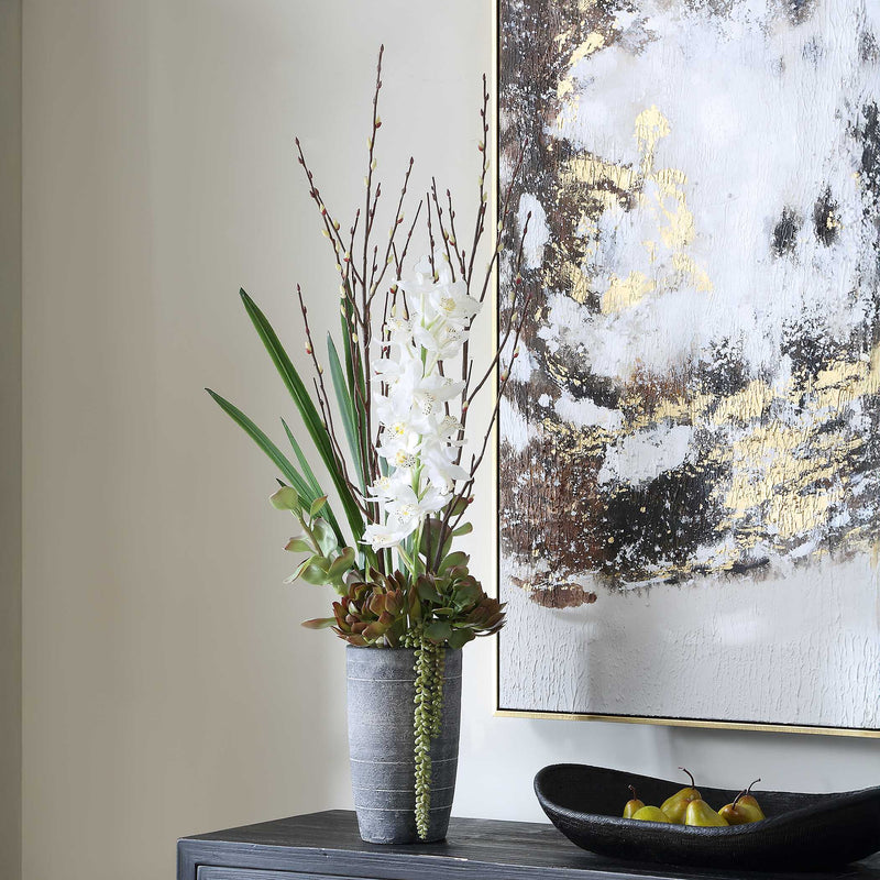 Uttermost Eterna Orchid Centerpiece & Vase