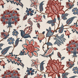 G P & J BAKER - BAKER'S INDIENNE- BLUE/PINK - Fabric by the Yard