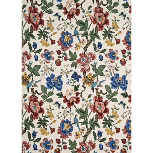 G P & J BAKER - PERSIAN POMEGRANATE- RED/GREEN/AQUA - Fabric by the Yard RED/GREEN/AQUA