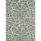 G P & J BAKER - BAMBOO BIRD- AQUA/TEAL - Fabric by the Yard