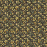 G P & J BAKER - MEADOW FRUIT- CHARCOAL/GREEN - Fabric by the Yard