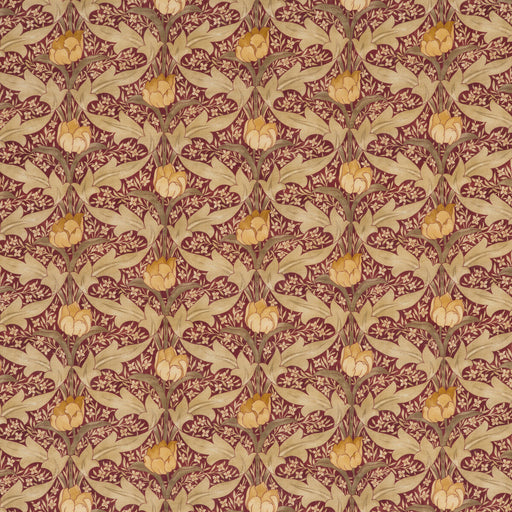 G P & J BAKER - TULIP & JASMINE- RED/OCHRE - Fabric by the Yard RED/OCHRE