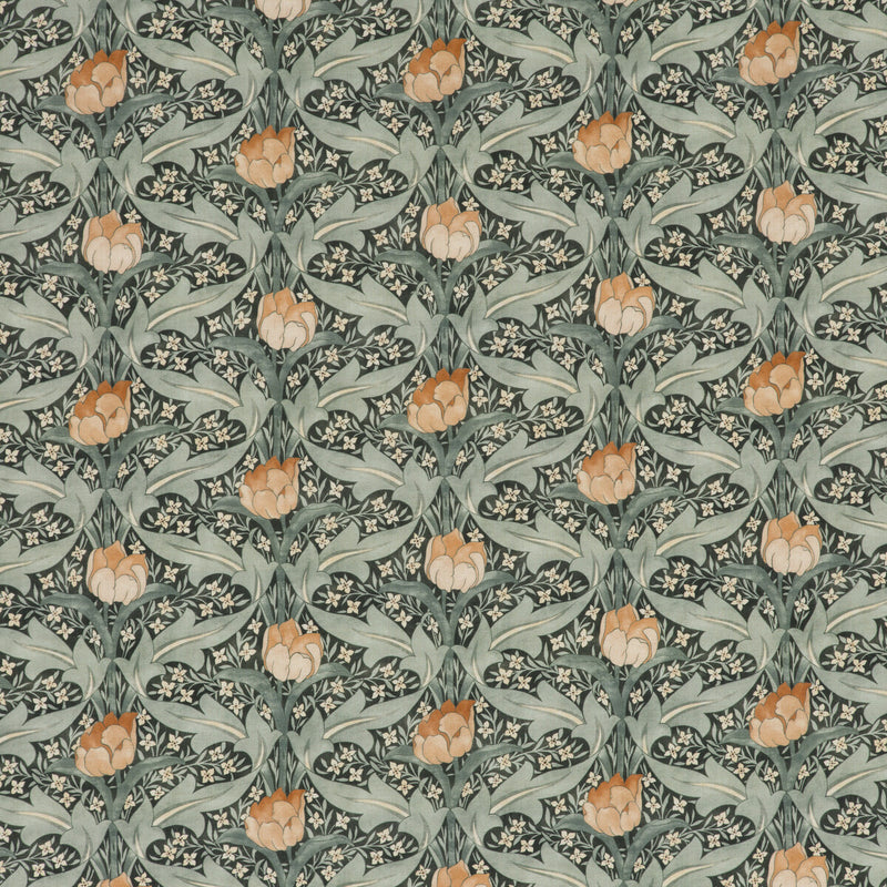 G P & J BAKER - TULIP & JASMINE- TEAL - Fabric by the Yard TEAL