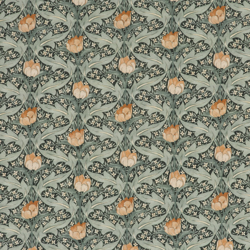 G P & J BAKER - TULIP & JASMINE- TEAL - Fabric by the Yard TEAL