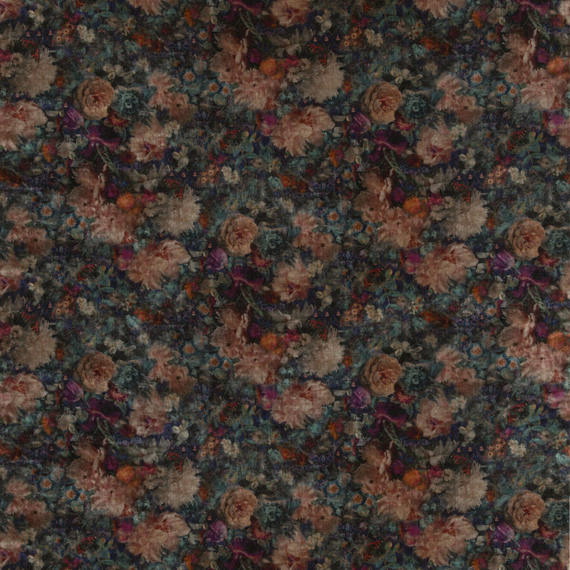 G P & J BAKER - ROYAL GARDEN VELVET- JEWEL - Fabric by the Yard JEWEL