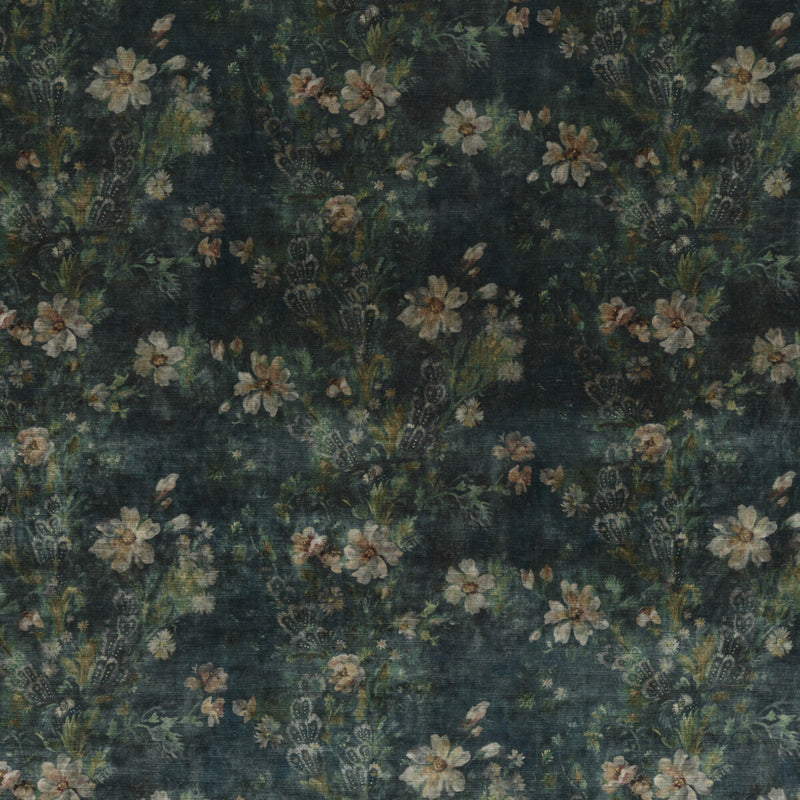 G P & J BAKER - QUEEN'S GARDEN VELVET- JADE - Fabric by the Yard JADE