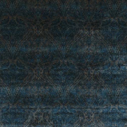 G P & J BAKER - ROYAL DAMASK VELVET- SAPPHIRE - Fabric by the Yard SAPPHIRE