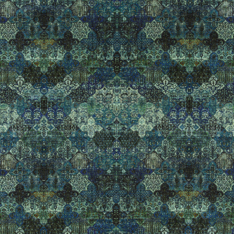 G P & J BAKER - SAMPUL- PEACOCK - Fabric by the Yard PEACOCK