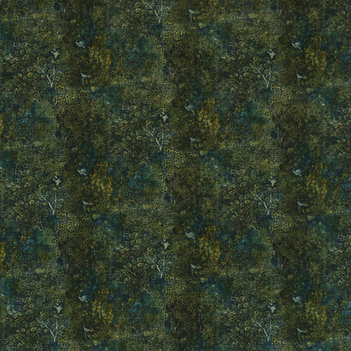 G P & J BAKER - PERSIAN GARDEN VELVET- PEACOCK - Fabric by the Yard PEACOCK