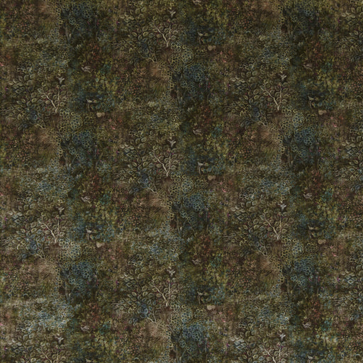 G P & J BAKER - PERSIAN GARDEN VELVET- TEAL/SPICE - Fabric by the Yard TEAL/SPICE