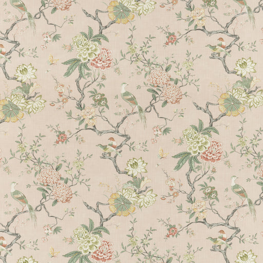 G P & J BAKER - ORIENTAL BIRD SIGNATURE- BLUSH - Fabric by the Yard BLUSH