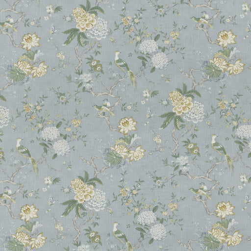 G P & J BAKER - ORIENTAL BIRD SIGNATURE- SOFT BLUE - Fabric by the Yard SOFT BLUE