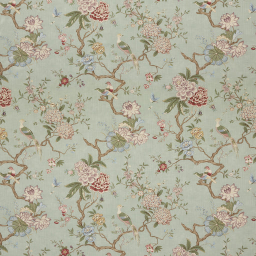 G P & J BAKER - ORIENTAL BIRD SIGNATURE- EAU DE NIL - Fabric by the Yard EAU DE NIL