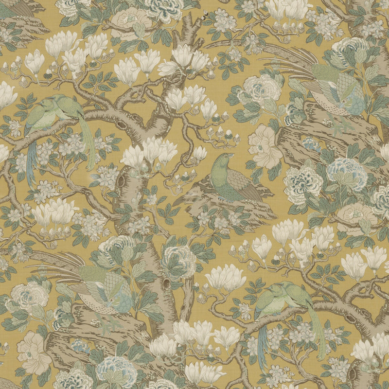 G P & J BAKER - ROCKBIRD SIGNATURE- OCHRE - Fabric by the Yard OCHRE