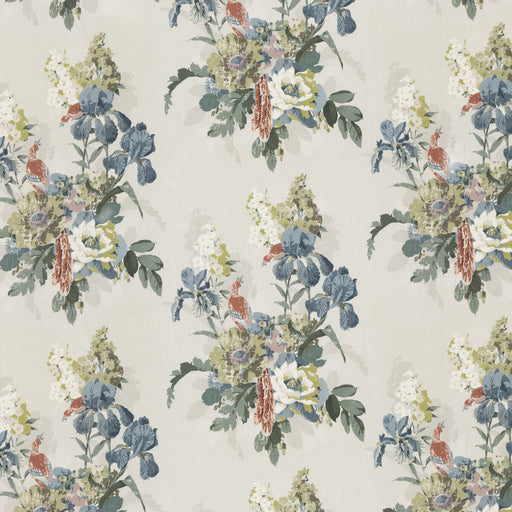 G P & J BAKER - BIRD & IRIS- INDIGO - Fabric by the Yard INDIGO