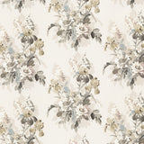 G P & J BAKER - BIRD & IRIS- IVORY/MOLE - Fabric by the Yard