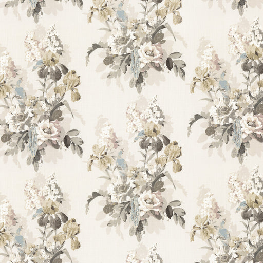 G P & J BAKER - BIRD & IRIS- IVORY/MOLE - Fabric by the Yard IVORY/MOLE