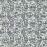 G P & J BAKER - CALDBECK- INDIGO/IVORY - Fabric by the Yard