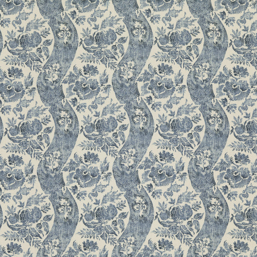 G P & J BAKER - CALDBECK- INDIGO/IVORY - Fabric by the Yard INDIGO/IVORY