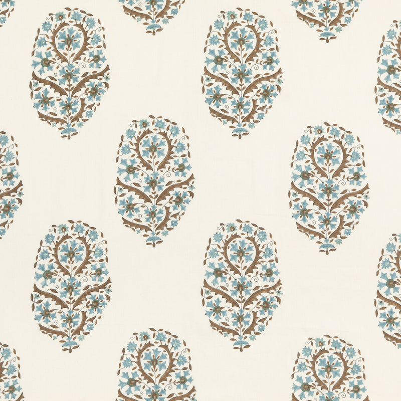 G P & J BAKER - AYDON- TEAL - Fabric by the Yard TEAL