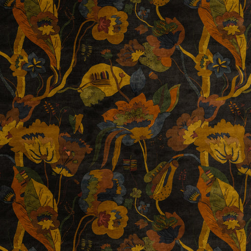 G P & J BAKER - CALIFORNIA VELVET- CHARCOAL - Fabric by the Yard CHARCOAL
